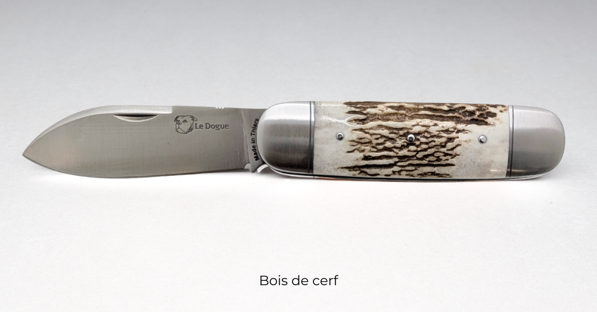 Couteau Le Dogue – Manche en Bois de cerf