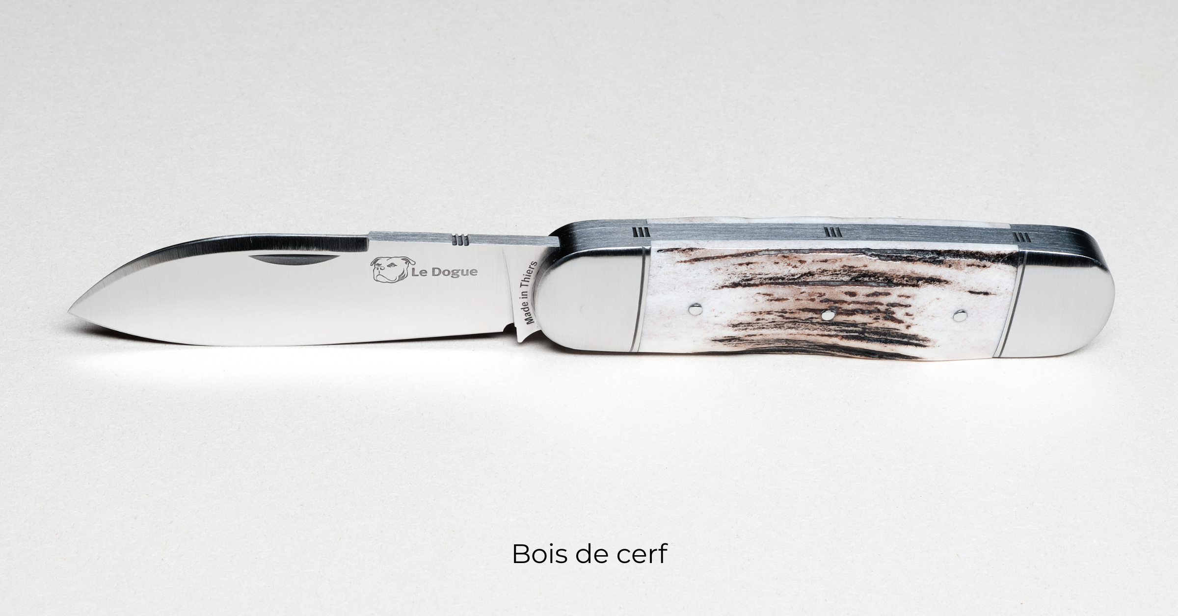 Couteau Le Dogue – Manche en Bois de cerf