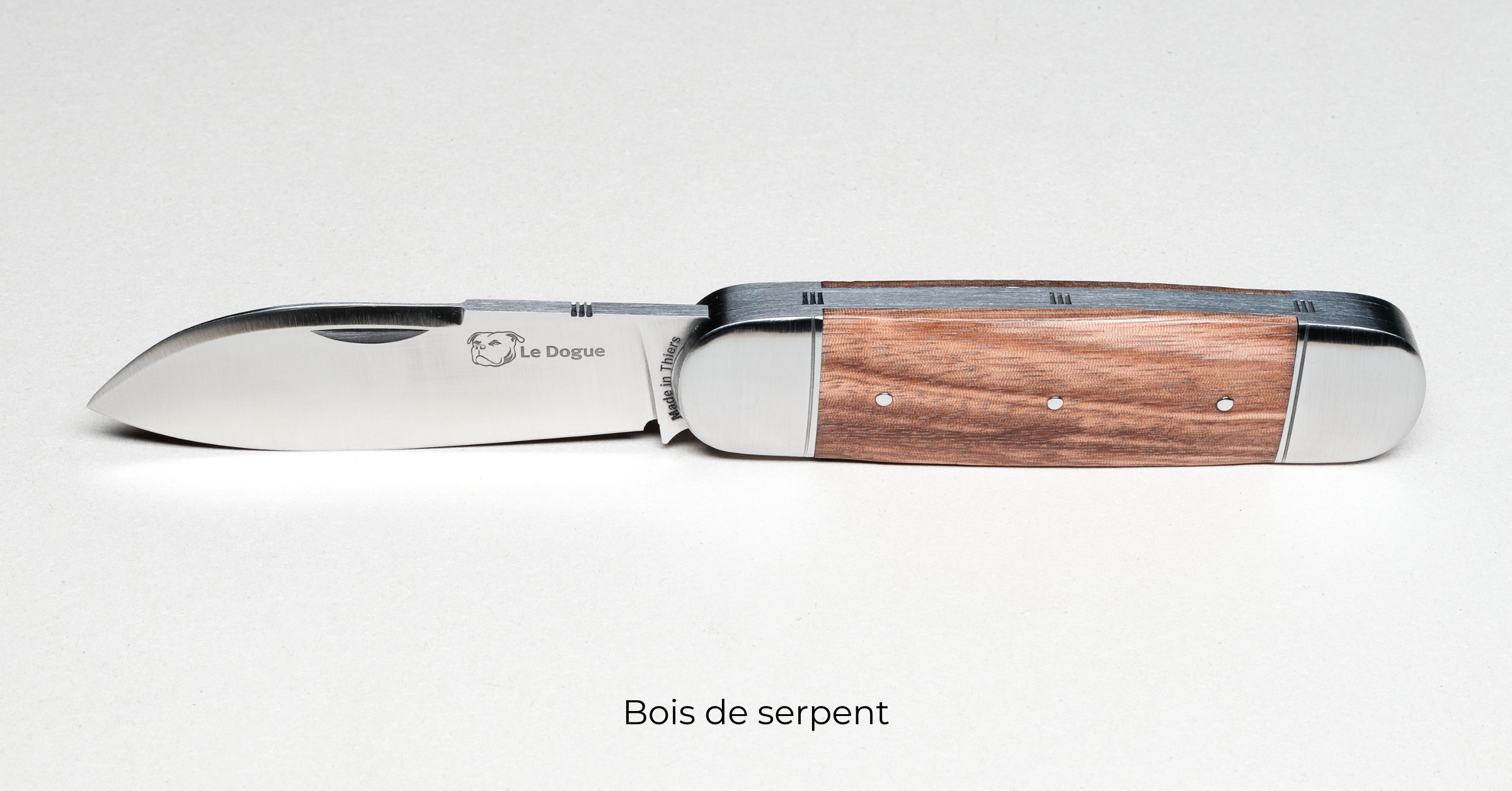 Couteau Le Dogue – Manche en Bois de Serpent