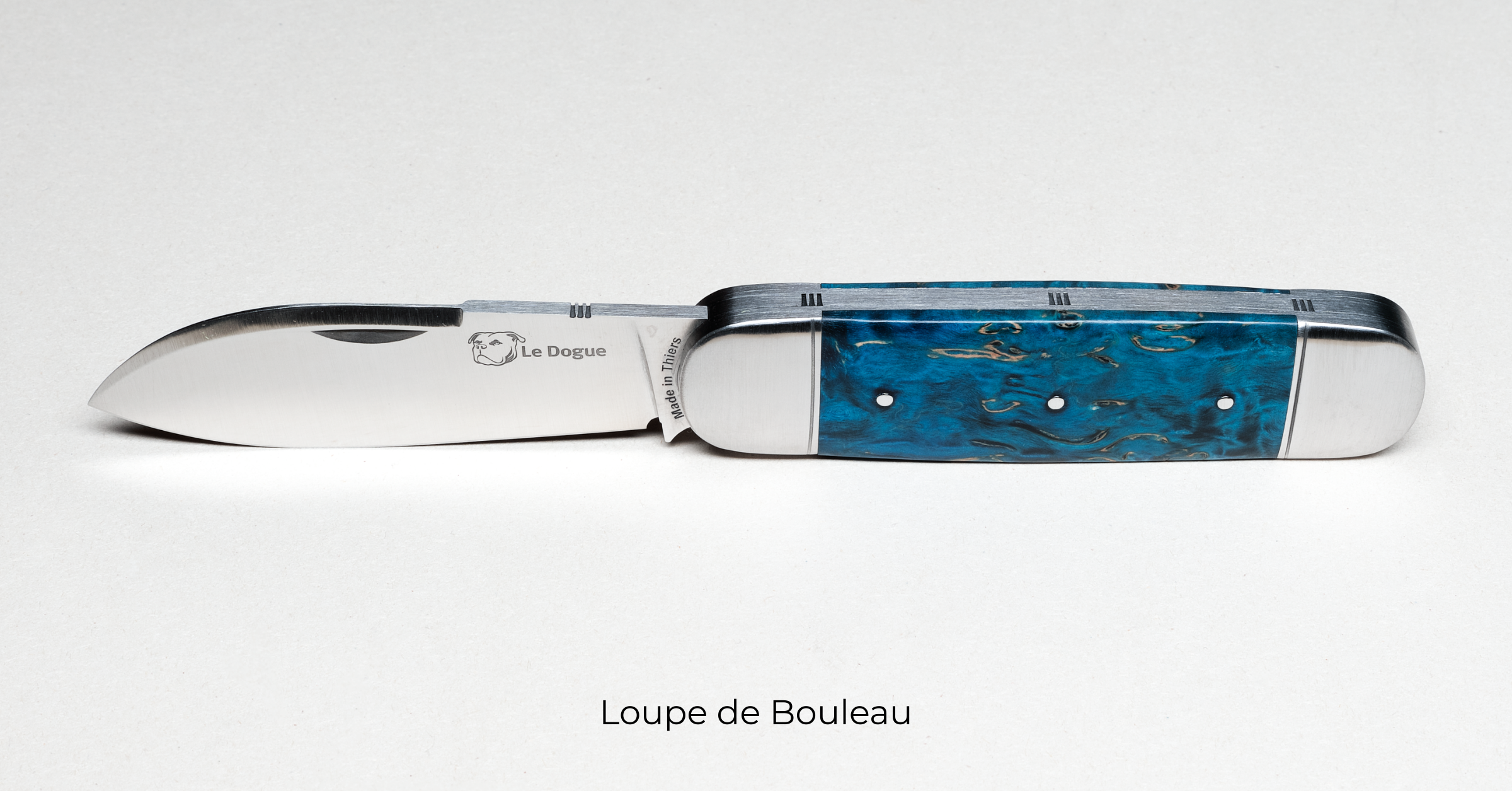 Couteau Le Dogue – Manche en Loupe de Bouleau