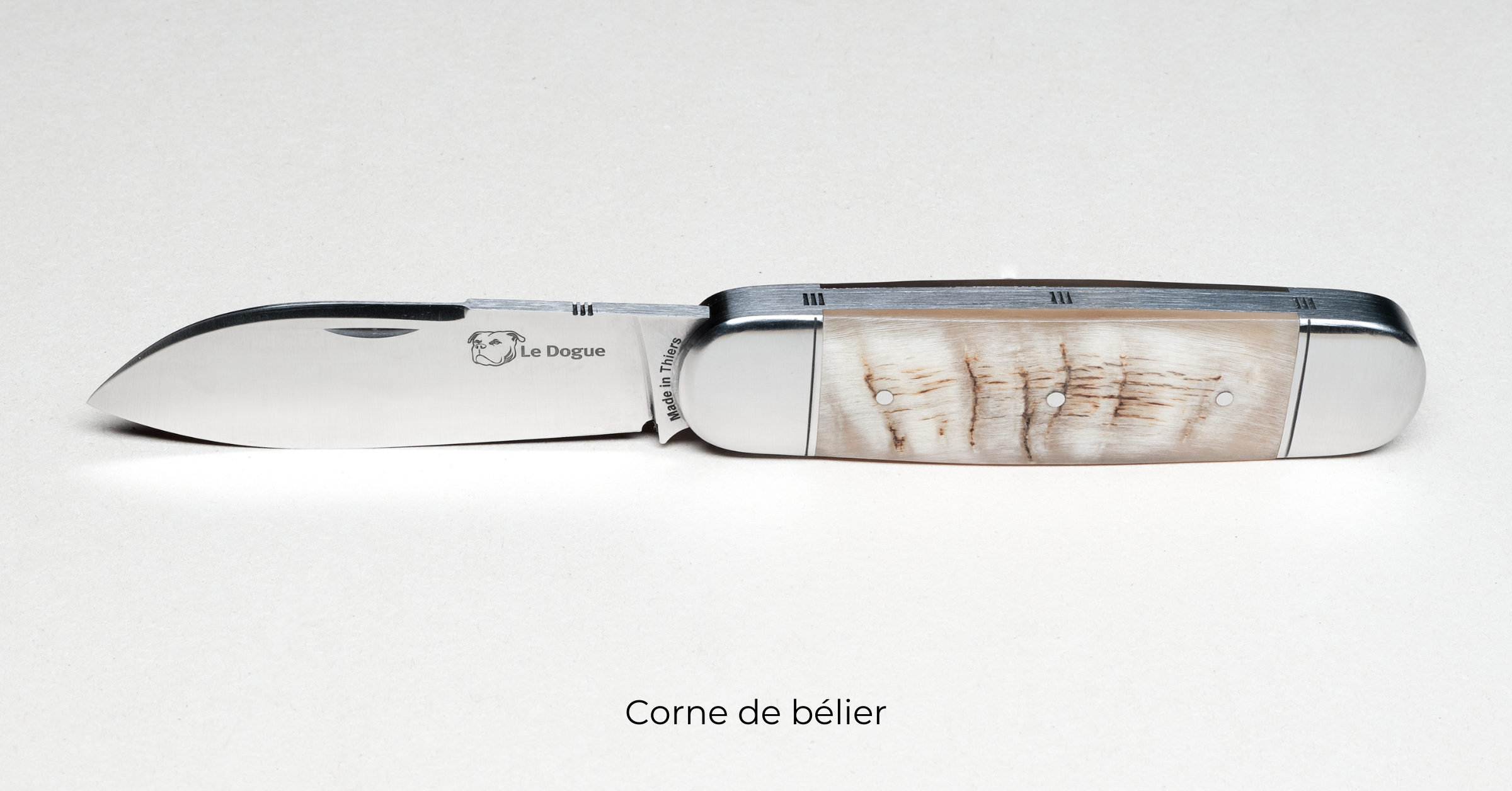 Le Dogue Messer – Griff aus Widderhorn